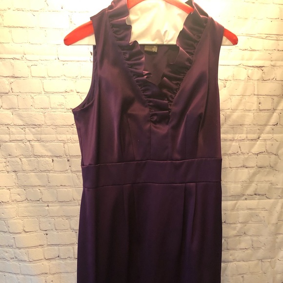 Plum strapless dress - Picture 1 of 2
